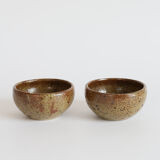 Pair of stoneware bowls