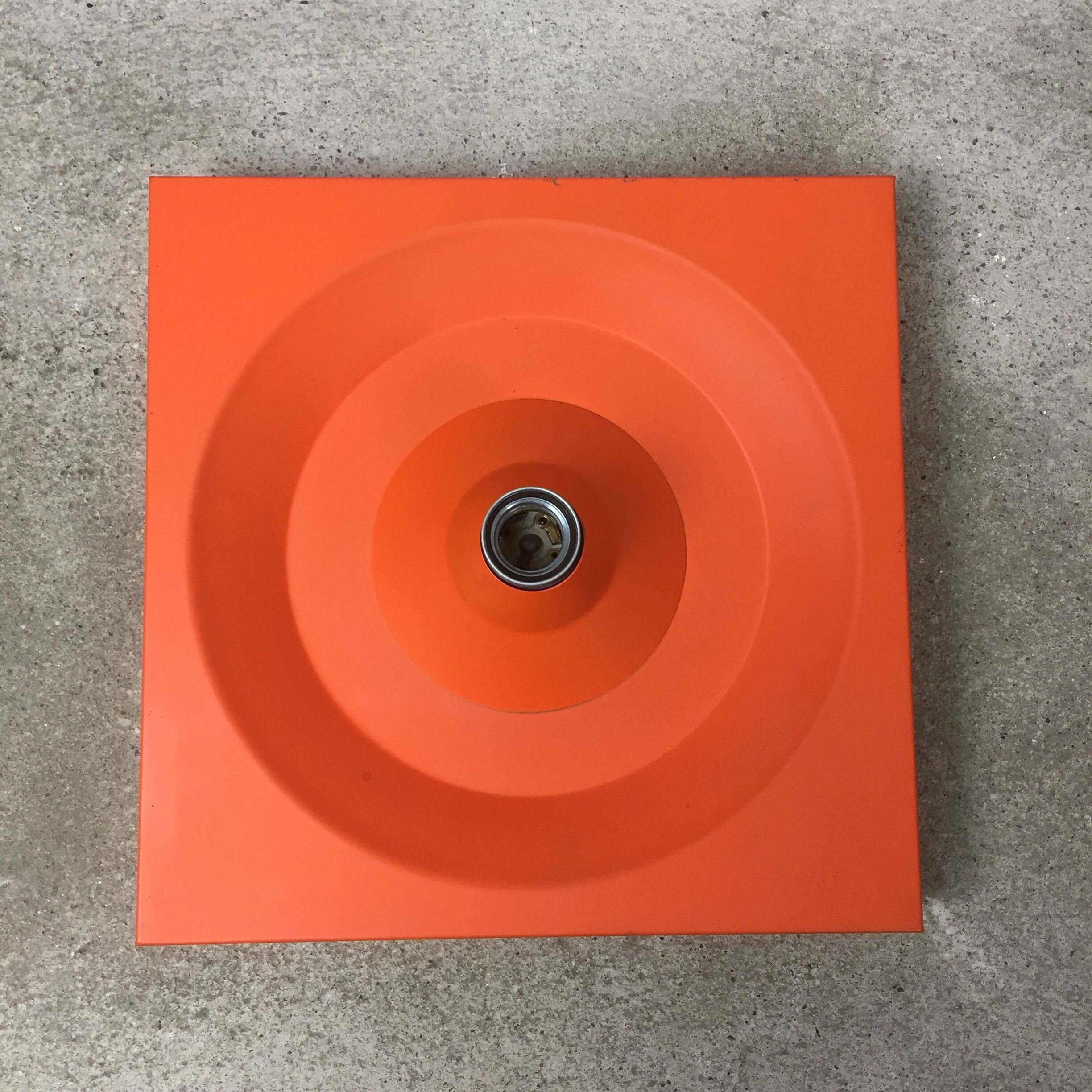 Apply orange 1970 Klaus Hempel for Kaiser lights