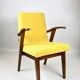 Vintage yellow armchair, 1970s