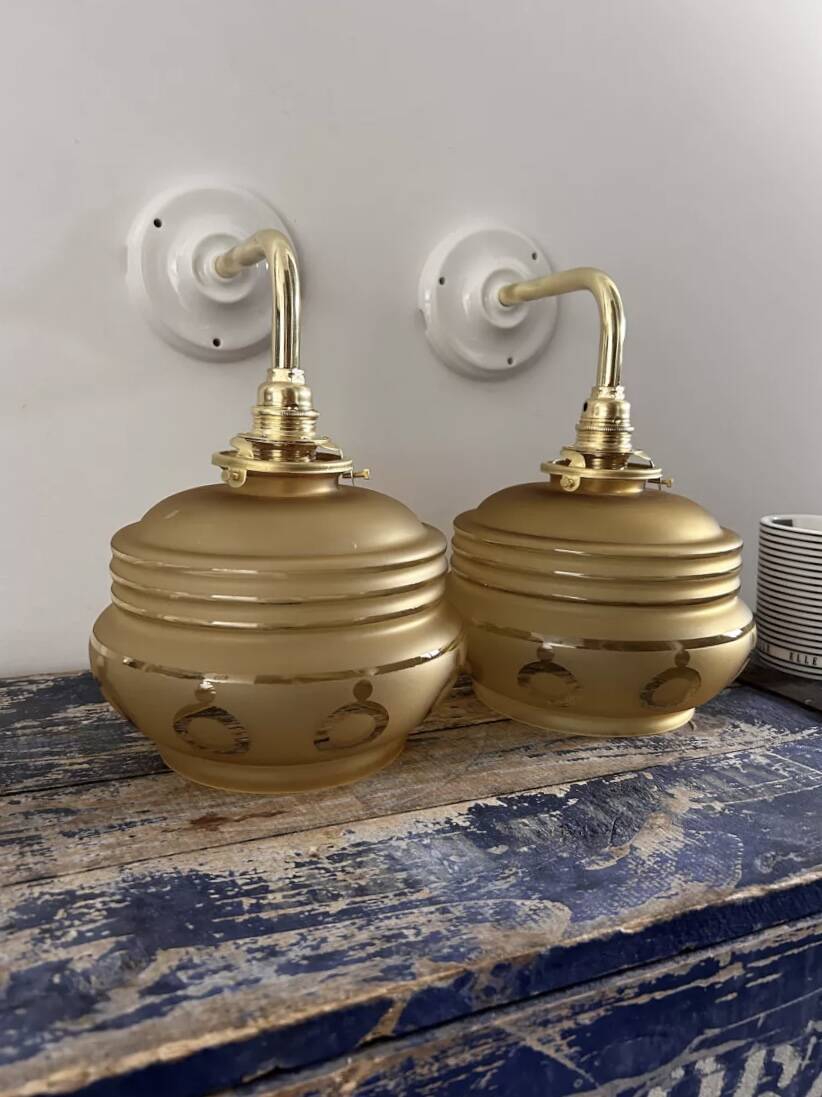 Pair of old wall lights
