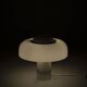 Brumbury table lamp in chrome and white by Luigi Massoni for Guzzini 1970
