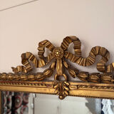 Large antique gilded carved wooden mirror – early 20th century