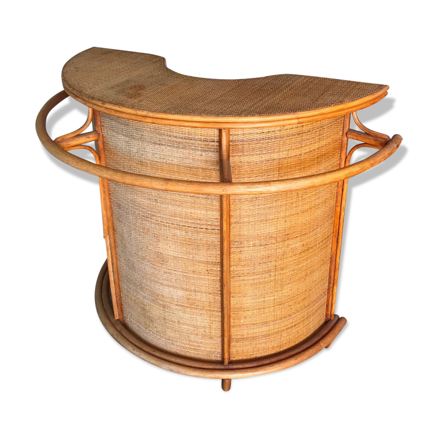 Bar in rattan and bamboo 1970