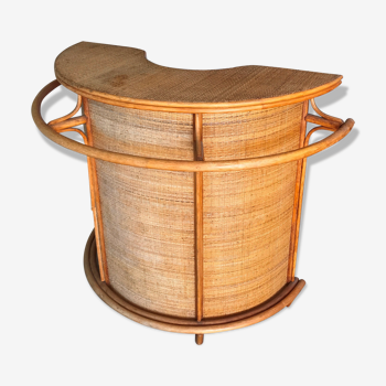 Bar in rattan and bamboo 1970