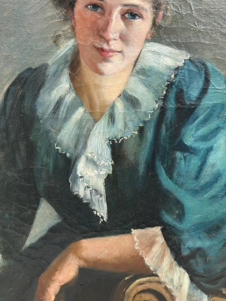 Portrait of a young woman circa 1890 - 1900