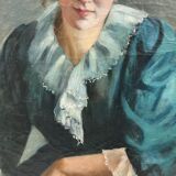 Portrait of a young woman circa 1890 - 1900
