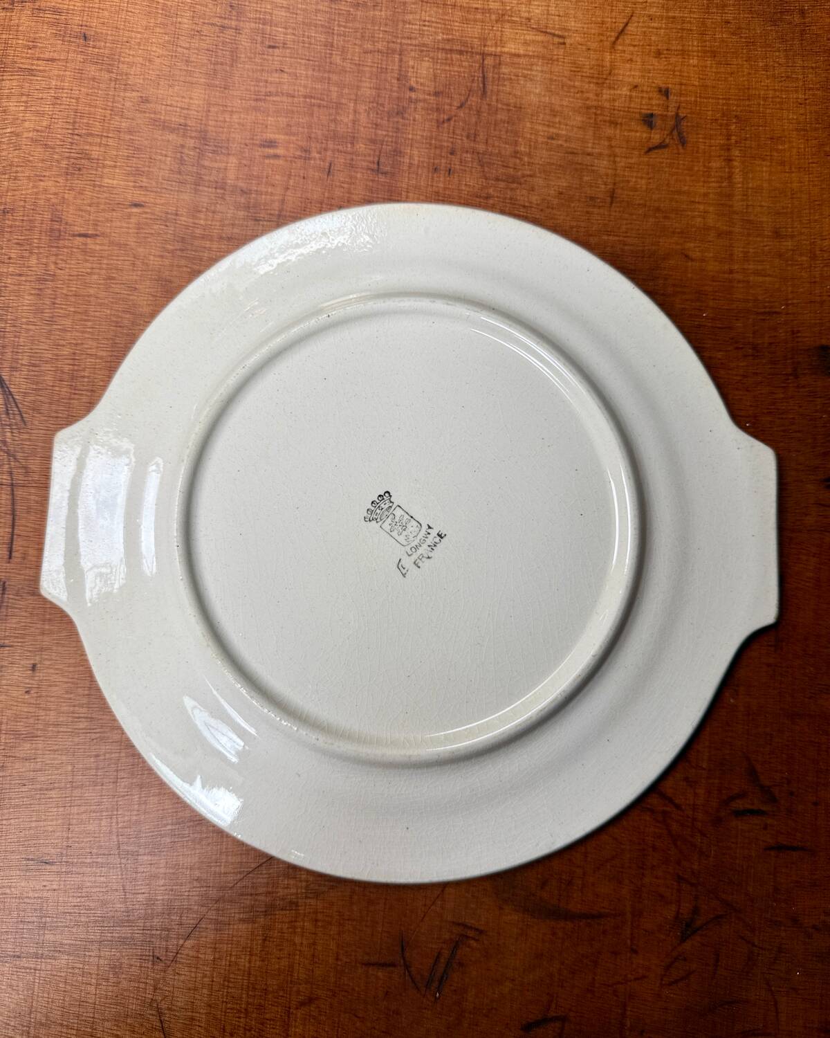 Longwy iron earth dessert service