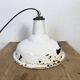 Industrial British White Enamel Factory Pendant Lamp from Benjamin, 1960s