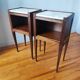 Antique pair of Directoire style bedside tables