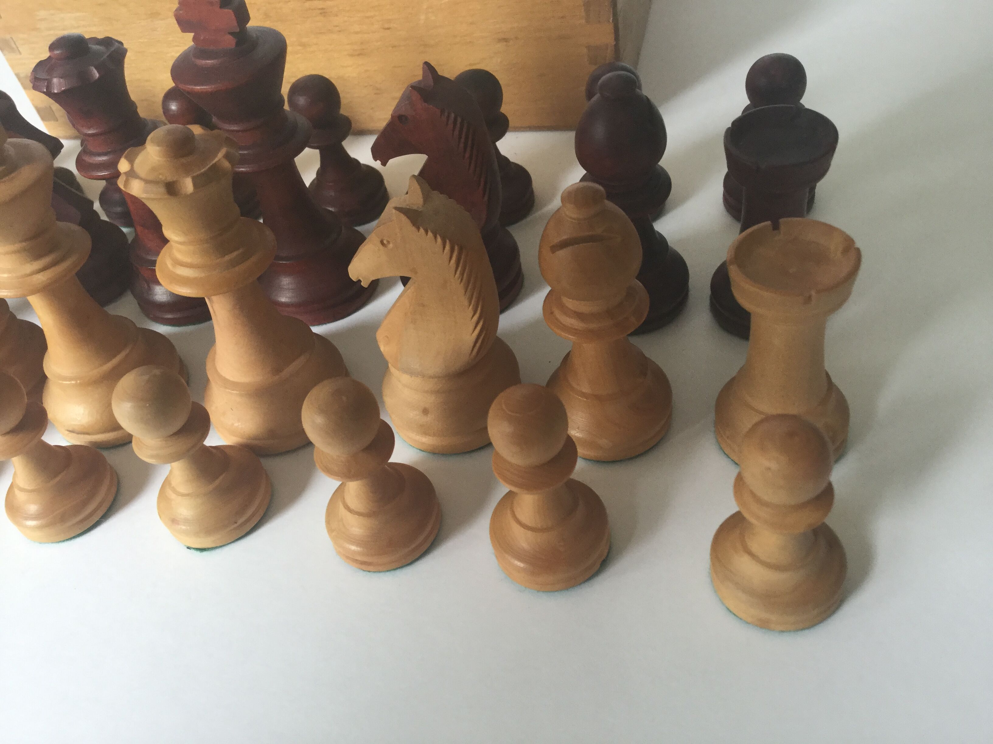 Wooden chess game