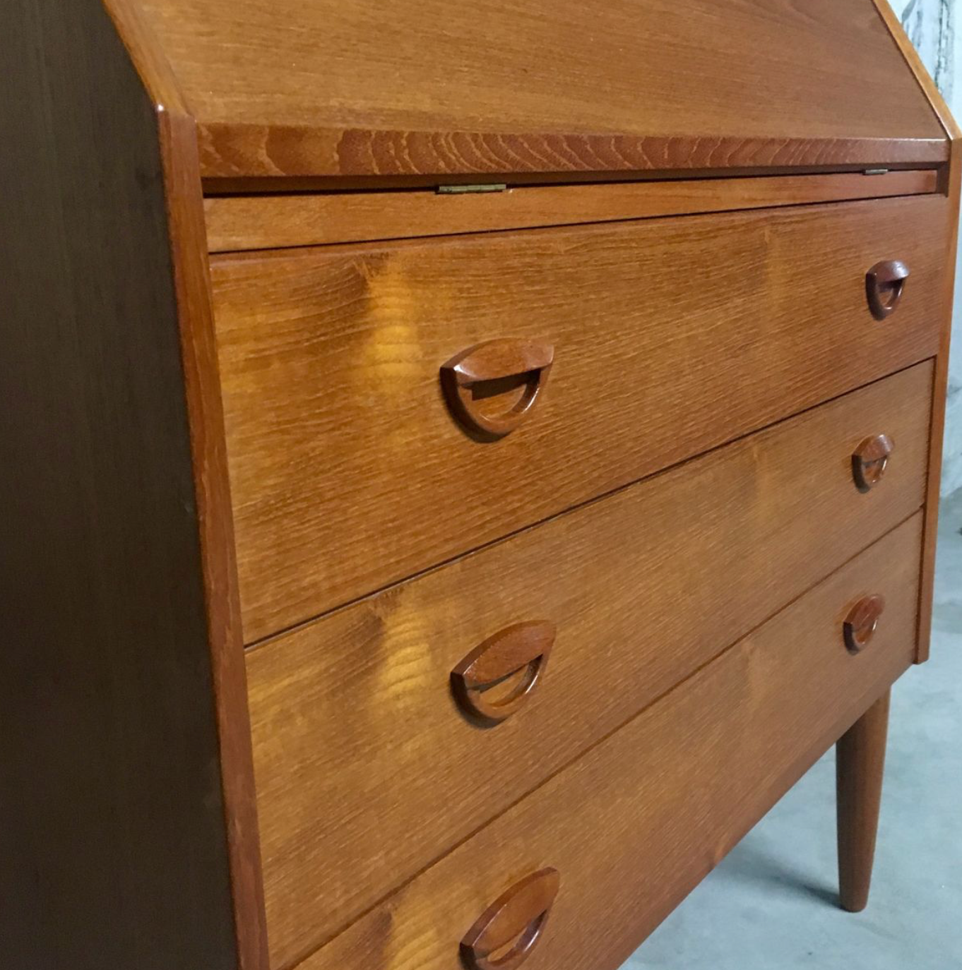 Teak Secretaire by Kai Kristiansen for Feldballes Møbelfabrik, 1960s