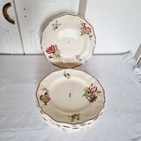 9 Terre de Fer Sarreguemines Flat Plates Rare Model from the Strasbourg Series