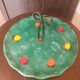 Vintage ceramic cheese platter France Poët Laval