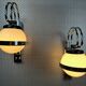2x vintage design wall lamps