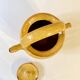 Cruche ou chevrette en grès vernissé jaune