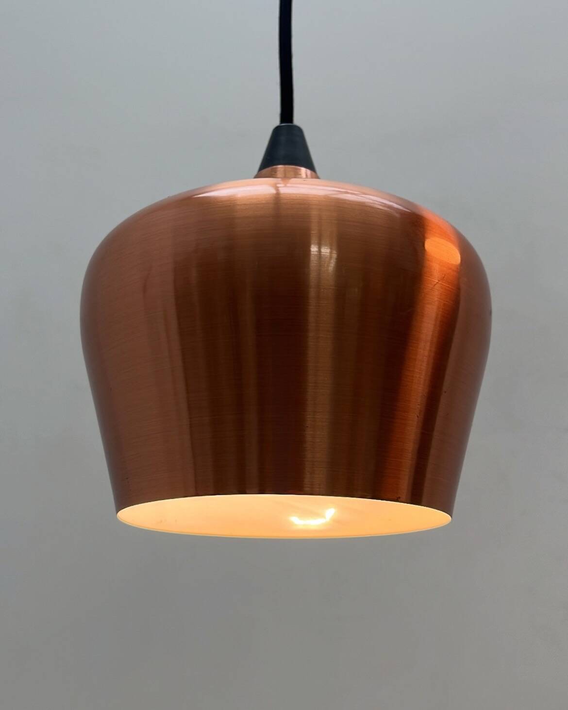 Copper metal pendant lights by Frandsen