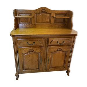 Buffet avec crédence en chêne