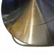 1990s design floor lamp – Brushed metal & crystals