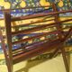 Scandinavian wooden folding magazine rack