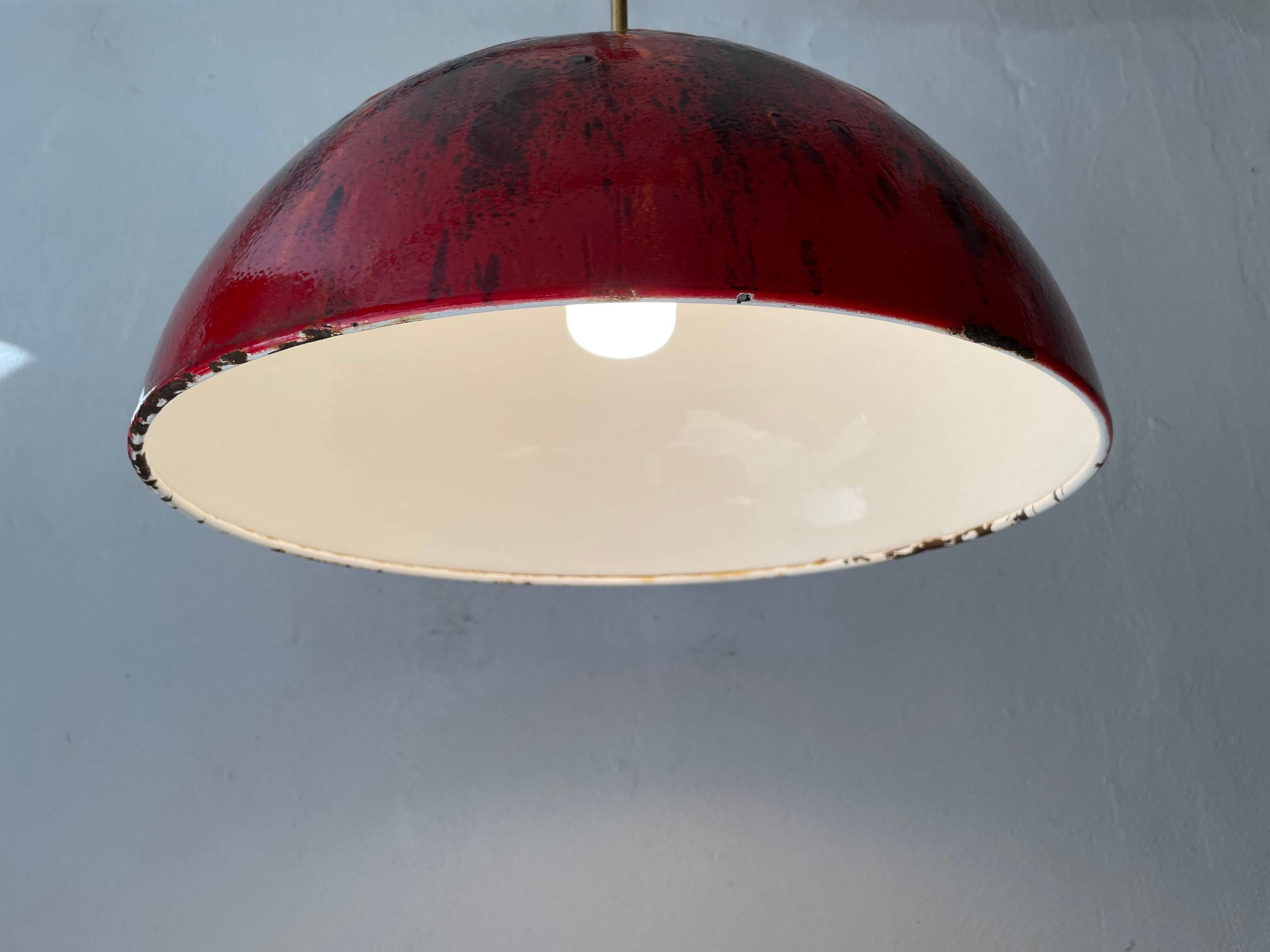 Coates enamel pendant lamp, 1960s, Germany