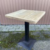 guéridon table fer métal jardin bistrot 70 s vintage