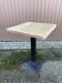 pedestal table iron metal garden bistro 70s vintage