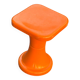 Orange plastic Tam Tam stool 1970