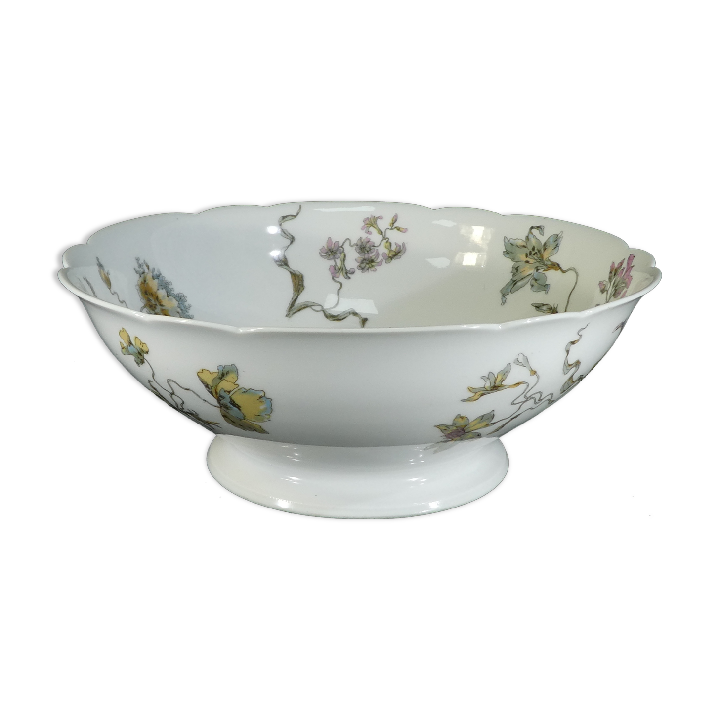 Limoges porcelain saladier for E.Bourgeois paris