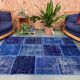 Distressed turkish patchwork rug 183x123 cm
