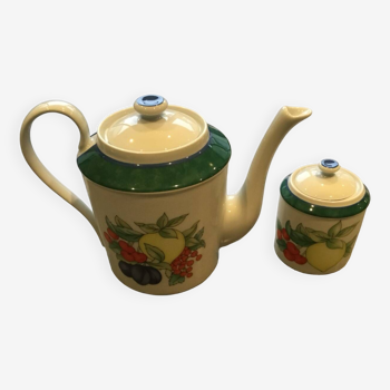 Coffee maker and sugar bowl