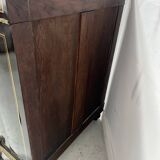 Napoleon III furniture has a black wooden door and brass marquetry 19th century