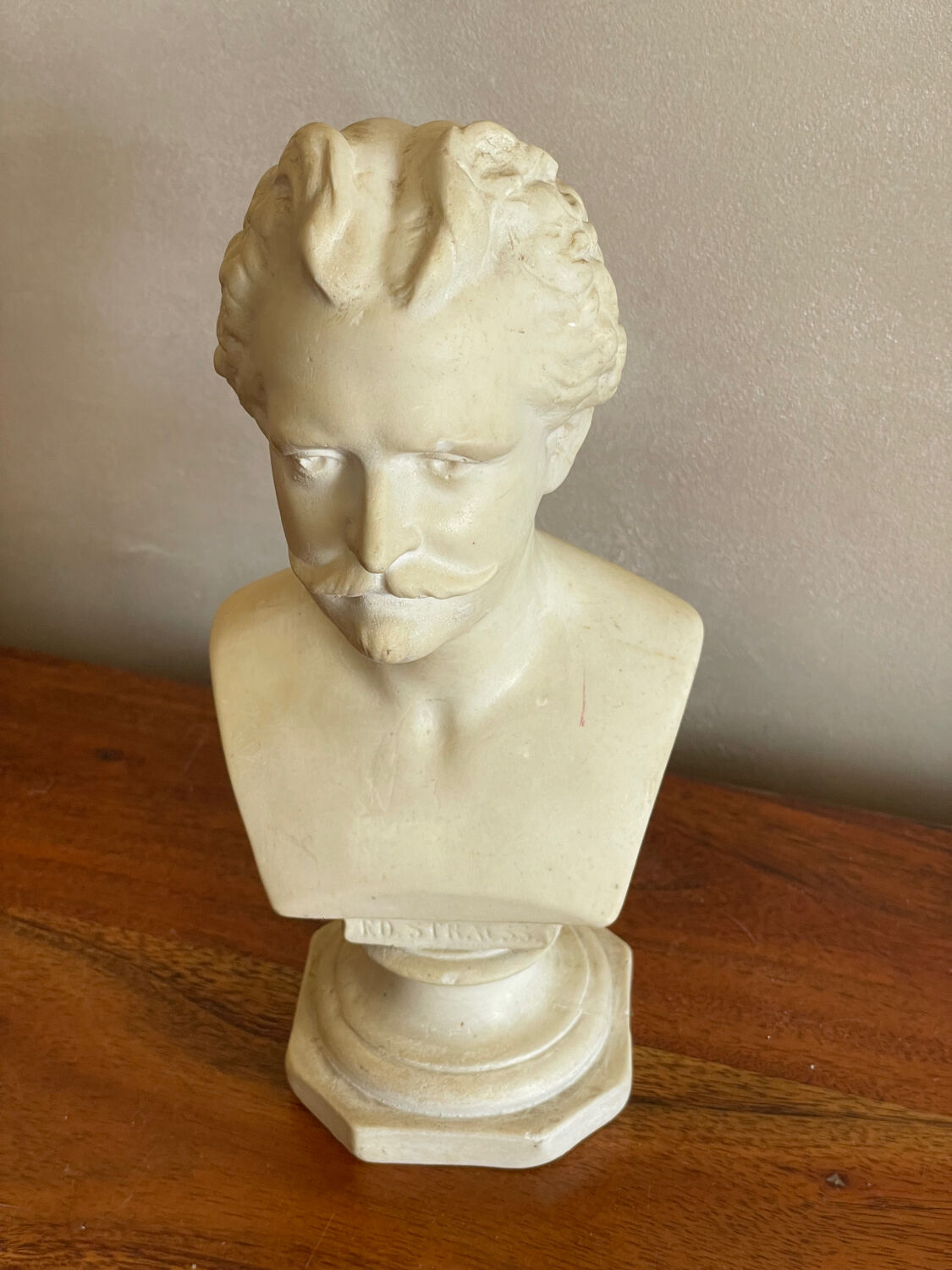 Strauss bust in plaster