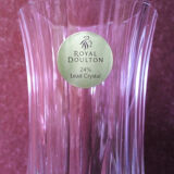 Suite of 4 flutes Crystal Royal Doulton Roma