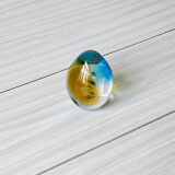 Multicolored Blown Glass Paperweight