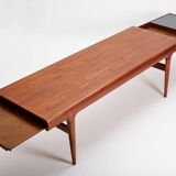 Extendable coffee table designed by Johannes Andersen for Uldum Møbelfabrik, Denmark, 1960s.