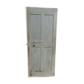 Old door with flap and handle 74.5x183