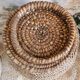Grain basket, burgundy
