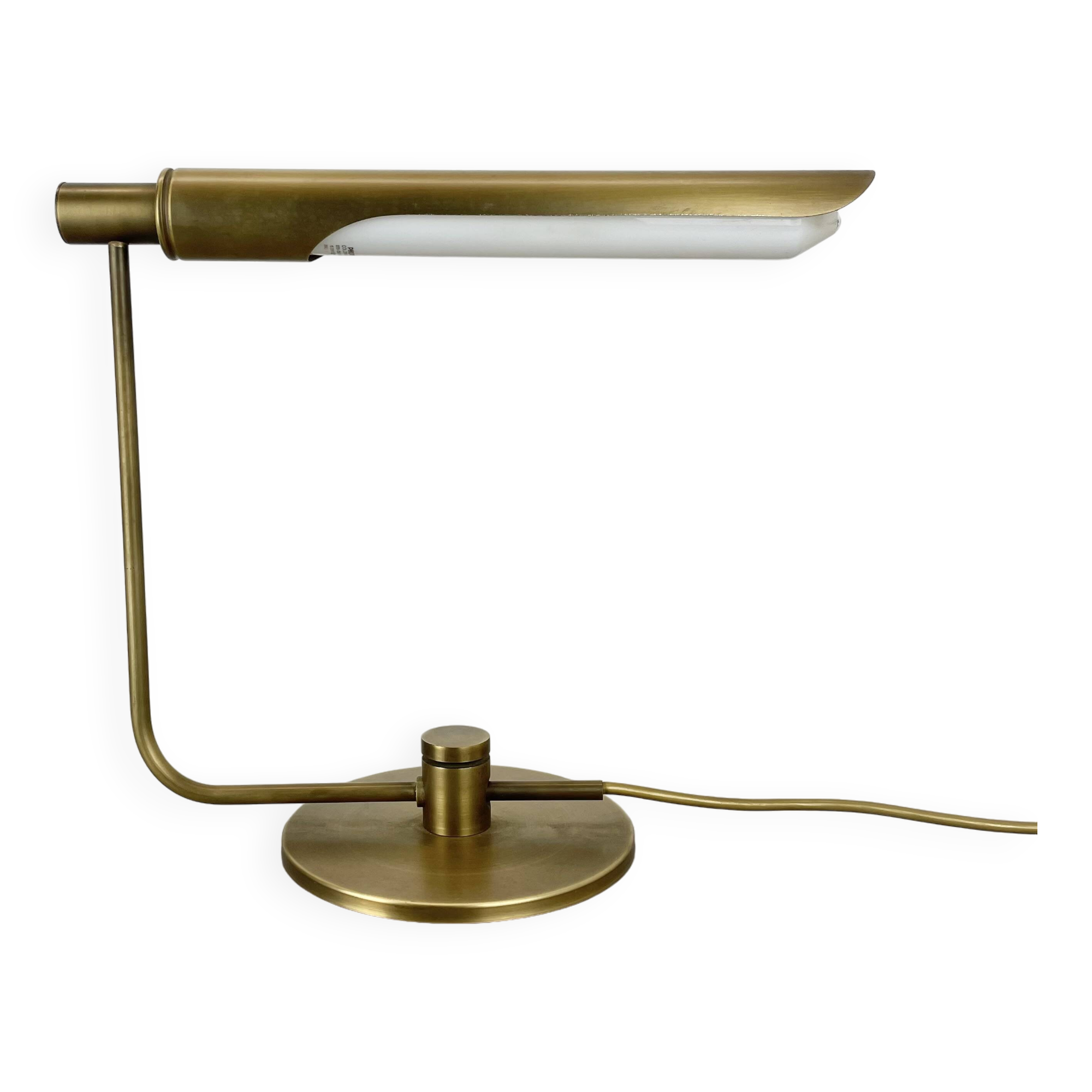 brass table Light by Rosemarie and Rico Baltensweiler attrib., Switzerland 1970s