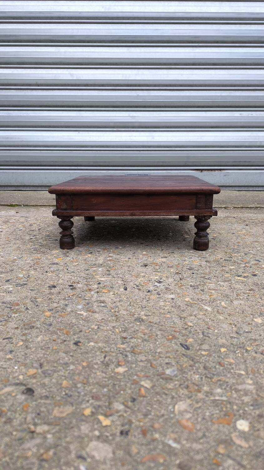 Low Bajot stool in wood, late 19th century