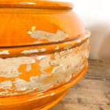 Set of 2 french glazed terracotta BIOT vases 19th century