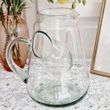 Carafe verre soufflé avec compartiment