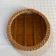 Old wicker rattan mirror 29cm