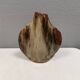 A beautiful Brutalist vase in lovely earth tones. Danish, from the 1980s.