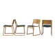 A set of four chairs in light oak (Theo chairs by Chorus)