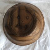 large vintage wooden salad bowl, Scandinavian design