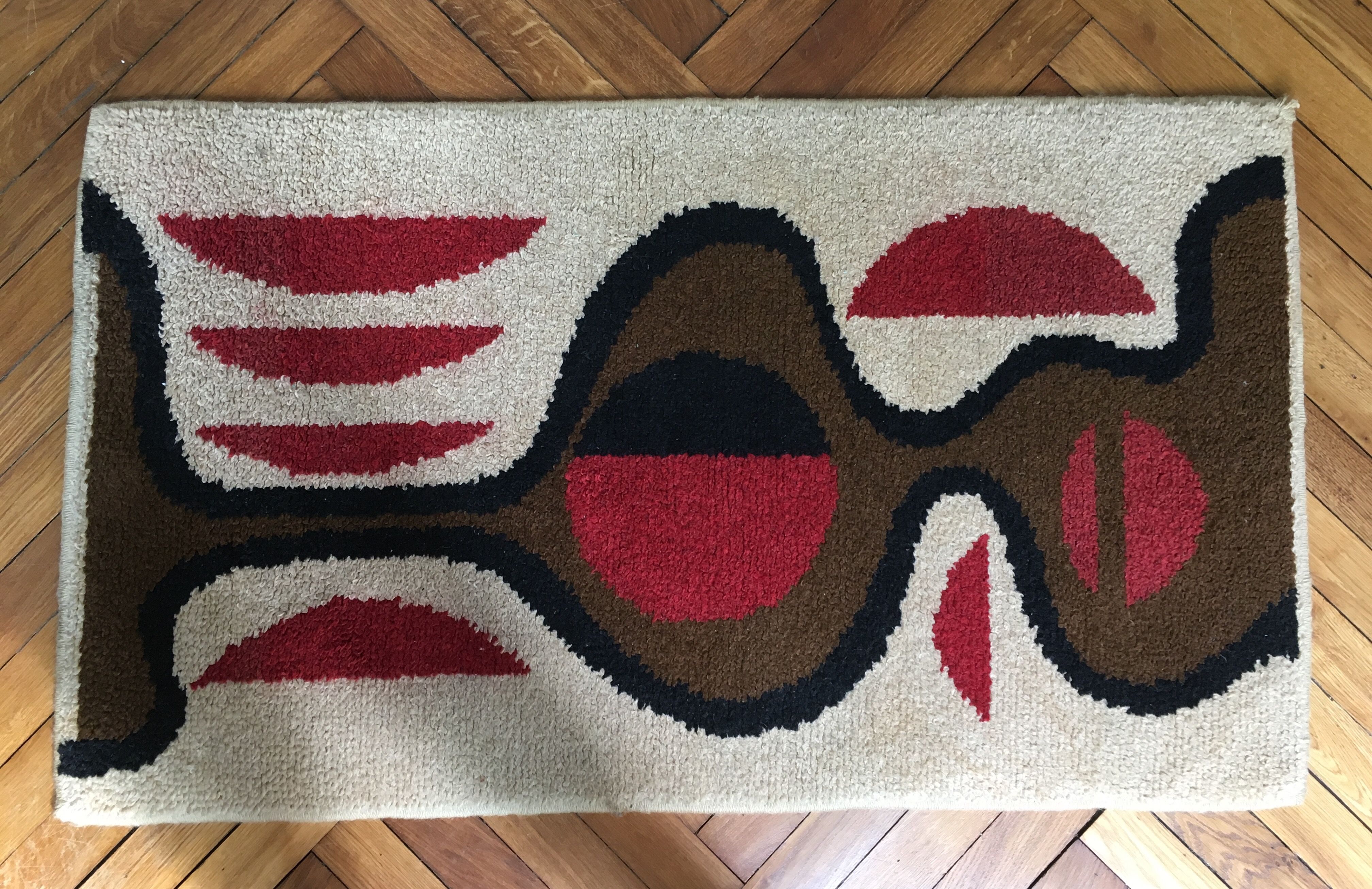 Tapis en laine vintage 80 x 137 cm