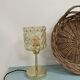 Table lamp - globe in amber glass