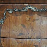 Commode de style Louis XV marbre brèche bronze doré XIXème