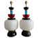 XXL table lamps in the style of Ettore Sottsass, made of Murano glass, Italy, 1970.