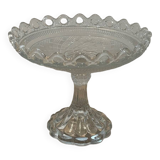 Coupe sur pied en verre moulé